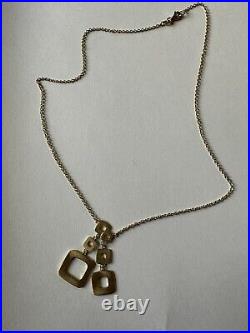 Roberto Coin 18K Yellow Gold Geometric Lariat Chain Necklace 8.0 Grams NR