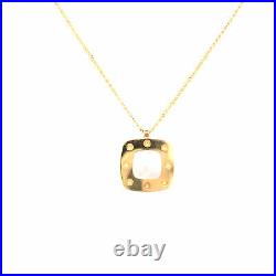 Roberto Coin 18K Yellow Gold Square Mother of Pearl Necklace