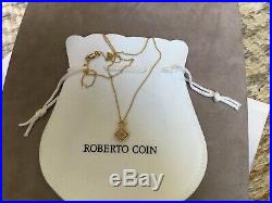 Roberto Coin 18k Solid Gold Pendant Necklace, Dainty