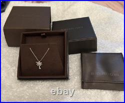 Roberto Coin 18k White Gold Tiny Treasures Diamond Palm Tree Pendant Necklace