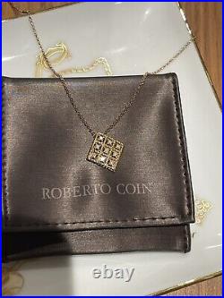 Roberto Coin Byzantine Barocco Diamond Pendant Necklace 16-19