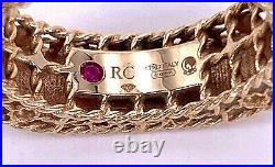 Roberto Coin Princess Rose Gold Satin Finish Diamond Ring