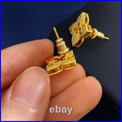 Roberto Coin VENETIAN PRINCESS 18k Yellow Gold Brushed Earrings- Small Roberto Coin VENETIAN PRINCESS 18k Yellow Gold Brushed Earrings- Small