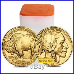 Roll of 20 1 oz Gold American Buffalo $50 Coin BU (Random Year)
