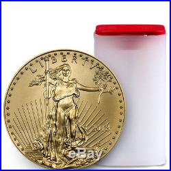 Roll of 20 2018 1 oz Gold American Eagle $50 GEM BU Coin SKU50877