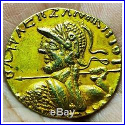 Roman ancient high carat Gold unique greek king coin 12 grams 24mm # 11