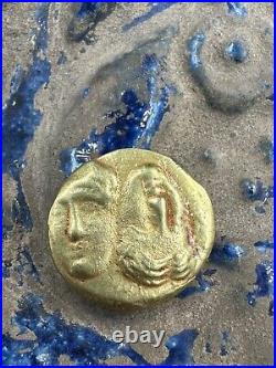 Roman emperor solid Greek gold coin