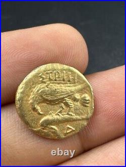 Roman emperor solid Greek gold coin