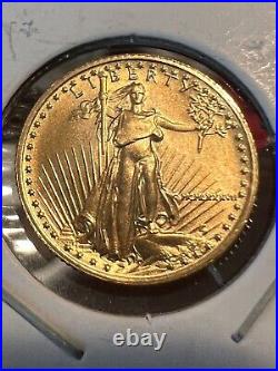 Roman numerals -1987 1/10 oz. $5.00 solid gold American Eagle