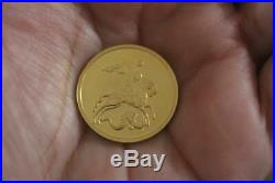 Russia 2010 St. George the victorious 50 Rubles 24K Solid Gold Coin Collectible