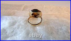 SALE 25% Women's 22 KT Mexican Pesos Ring, Solid Gold, Size 6.75. Excellent