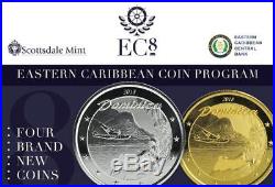 SPECIAL PRICE! 2018 1 oz Dominica. 9999 Gold Coin BU in Certi-Lock #A462