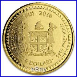 SPECIAL PRICE! 2018 1 oz Fiji Pacific Dollar. 9999 Gold Coin BU #A473