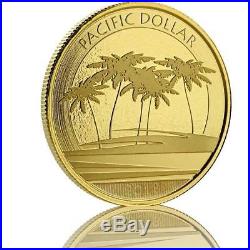 SPECIAL PRICE! 2018 1 oz Fiji Pacific Dollar. 9999 Gold Coin BU #A473
