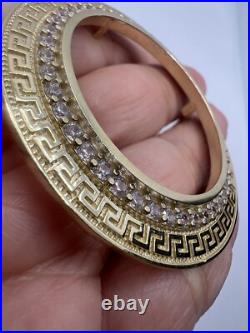 Sale GOLd Bezel 50 pesos pendant 14k mexican centenario coin frame bisel SOLID Sale GOLd Bezel 50 pesos pendant 14k mexican centenario coin frame bisel SOLID