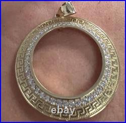 Sale GOLd Bezel 50 pesos pendant 14k mexican centenario coin frame bisel SOLID Sale GOLd Bezel 50 pesos pendant 14k mexican centenario coin frame bisel SOLID