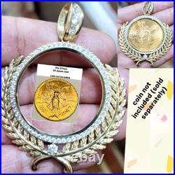 Sale GOLd Bezel 50 pesos pendant 14k mexican centenario coin frame bisel solid Sale GOLd Bezel 50 pesos pendant 14k mexican centenario coin frame bisel solid