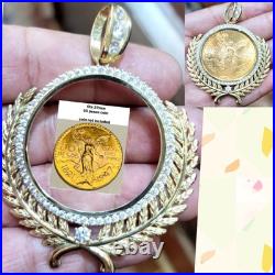 Sale GOLd Bezel 50 pesos pendant 14k mexican centenario coin frame bisel solid Sale GOLd Bezel 50 pesos pendant 14k mexican centenario coin frame bisel solid