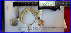 Sale GOLd Bezel 50 pesos pendant 14k mexican centenario coin frame bisel solid Sale GOLd Bezel 50 pesos pendant 14k mexican centenario coin frame bisel solid