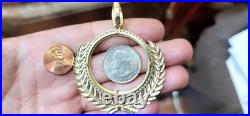 Sale GOLd Bezel 50 pesos pendant 14k mexican centenario coin frame bisel solid Sale GOLd Bezel 50 pesos pendant 14k mexican centenario coin frame bisel solid