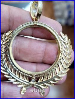 Sale GOLd Bezel 50 pesos pendant 14k mexican centenario coin frame bisel solid Sale GOLd Bezel 50 pesos pendant 14k mexican centenario coin frame bisel solid