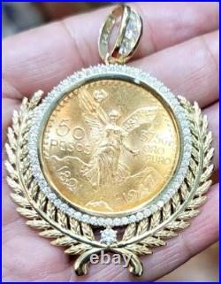 Sale GOLd Bezel 50 pesos pendant 14k mexican centenario coin frame bisel solid Sale GOLd Bezel 50 pesos pendant 14k mexican centenario coin frame bisel solid