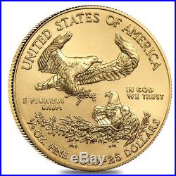 Sale Price 2018 1/2 oz Gold American Eagle $25 Coin BU