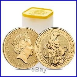 Sale Price 2018 Great Britain 1 oz Gold Queen's Beast (Black Bull) Coin BU