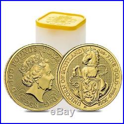Sale Price 2018 Great Britain 1 oz Gold Queen's Beast Unicorn of Scotland Coin