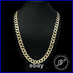 Solid 14K Gold Curb Link Chain Necklace Handmade Italian Gold 26 120 g