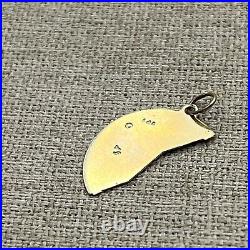 Solid 14K Yellow Gold ONE-PIECE MIZPAH COIN Charm Pendant