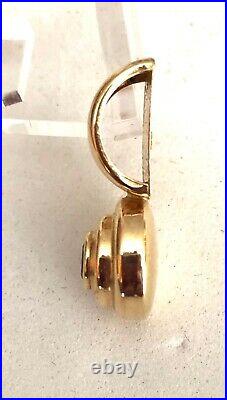 Solid 14k Yellow Gold & Garnet Pendant- Please See Other Jewelry & Coins