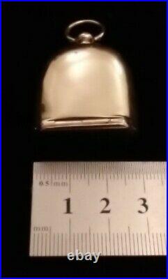 Solid 18ct Gold Vintage Sovereign Coin Case Holder Very Unusual Horseshoe Shape