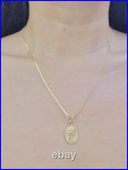 Solid 18k 750 Lady Mother Queen Elizabeth Pendant Not Plated Rare Gift Anniv