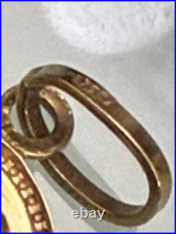 Solid 18k 750 Lady Mother Queen Elizabeth Pendant Not Plated Rare Gift Anniv