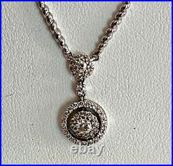 Solid 18k White Gold & Diamond Necklace- See Other Jewelry, Gold, Coins