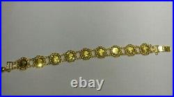 Solid 18k gold beautiful 13mm coin bracelet 16.58 grams 6.5 long