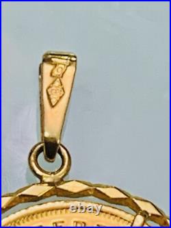 Solid 1981 South Africa Solid 1/10 oz 22k gold Krugerrand Coin 18k Pendant Solid 1981 South Africa Solid 1/10 oz 22k gold Krugerrand Coin 18k Pendant