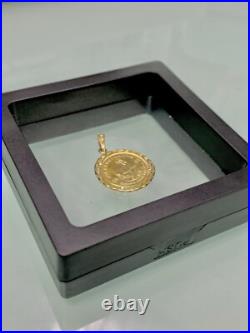 Solid 1981 South Africa Solid 1/10 oz 22k gold Krugerrand Coin 18k Pendant Solid 1981 South Africa Solid 1/10 oz 22k gold Krugerrand Coin 18k Pendant