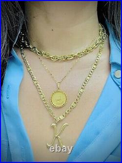 Solid 1981 South Africa Solid 1/10 oz 22k gold Krugerrand Coin 18k Pendant Solid 1981 South Africa Solid 1/10 oz 22k gold Krugerrand Coin 18k Pendant