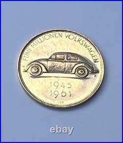 Solid 21K Gold 5,000,000 Volkswagen Beetle Commemorative Coin