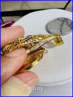 Solid 22K Solid 916 Real Gold Two tone Set (2) Teardrop/Coin Pendant 10.65g Solid 22K Solid 916 Real Gold Two tone Set (2) Teardrop/Coin Pendant 10.65g