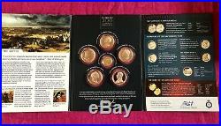 Solid Gold Coin Inc The Battle of Waterloo 200th anniversary collectors coin set