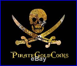 Solid Gold Repo Peru 8 Escudos 1740 Shipwreck Treasure Pirate Gold Coins