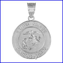 Solid US Marine Corps Gold Coin Pendant