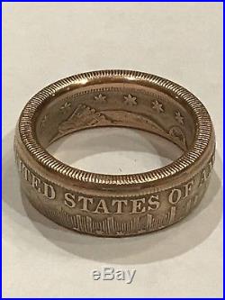 Spectacular Gold Coin Ring Handcrafted From A 1899-s $20 Liberty Double Eagle