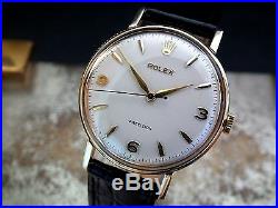 Stunning 1959 Solid 9ct Gold Rolex Coin Edge Precision Gents Vintage Watch