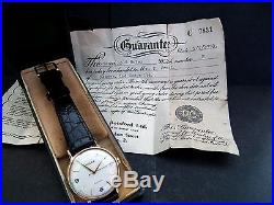 Stunning 1959 Solid 9ct Gold Rolex Coin Edge Precision Gents Vintage Watch