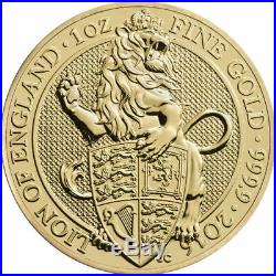THE LION OF ENGLAND THE QUEEN'S BEASTS 2016 1 oz Pure Gold Coin