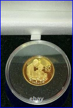 The Royal Birth of a Princess Solid Gold Proof Coin Certificate Of Authenticity